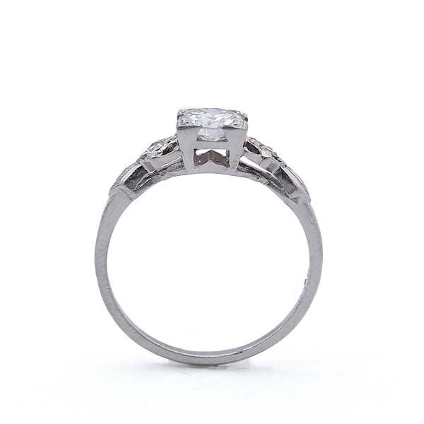 Circa 1930s Platinum Engagement Ring #VR190201-1