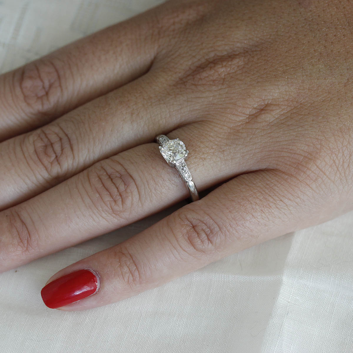Art Deco 1920s Engagement Ring #VR200723-1