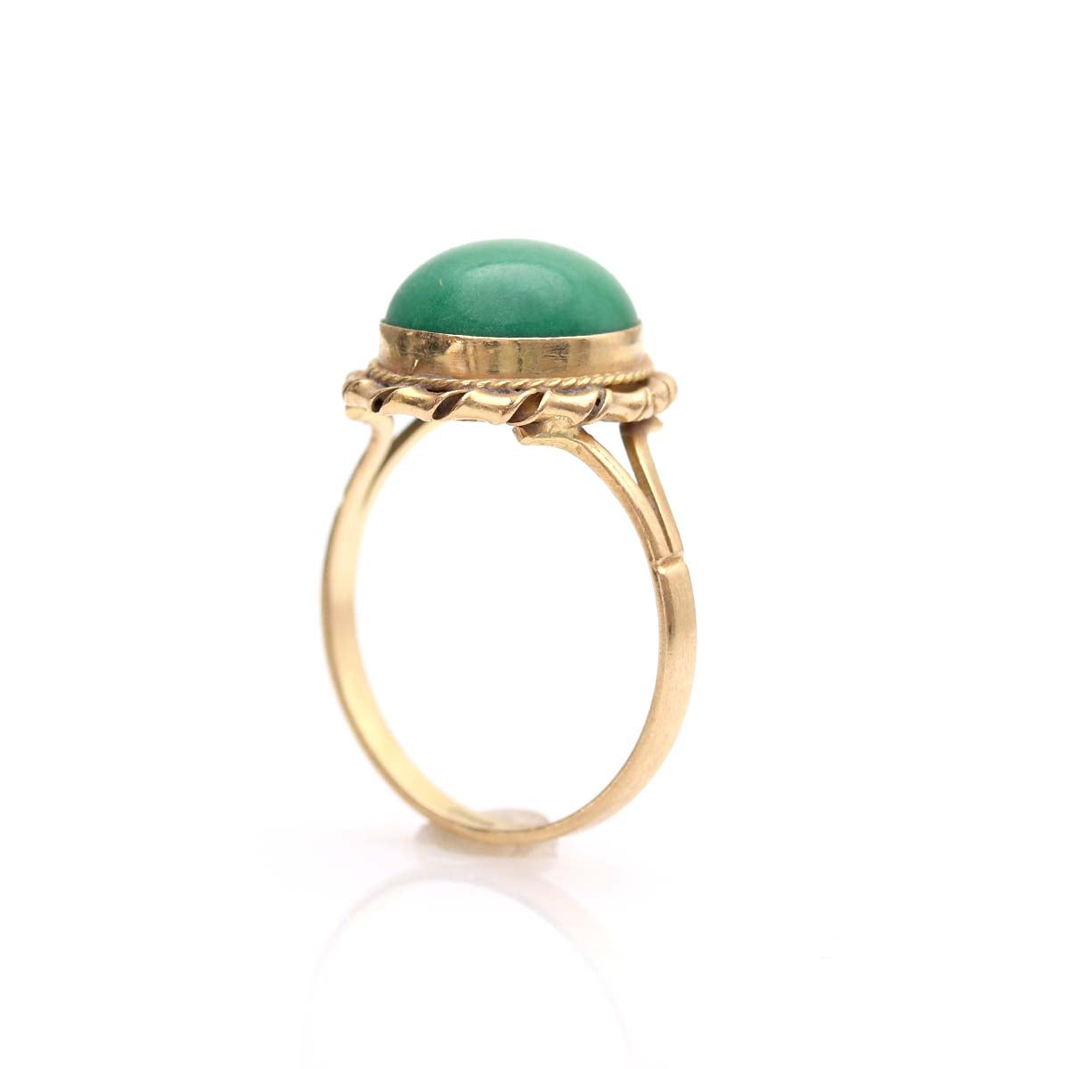 Vintage Green Onyx 18k Ring #VR240729-01