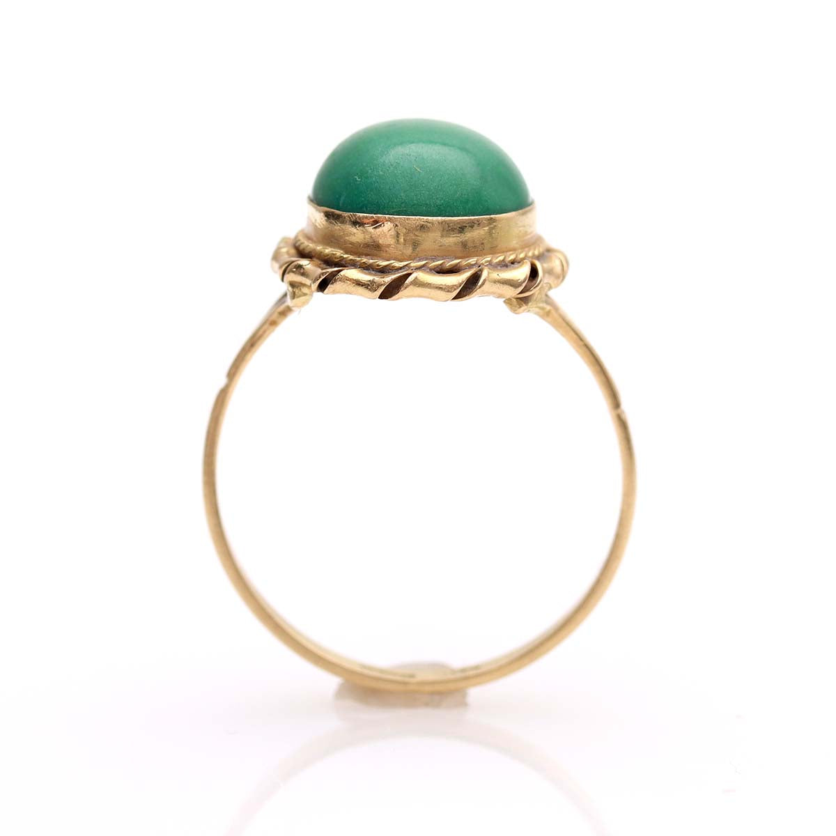 Vintage Green Onyx 18k Ring #VR240729-01