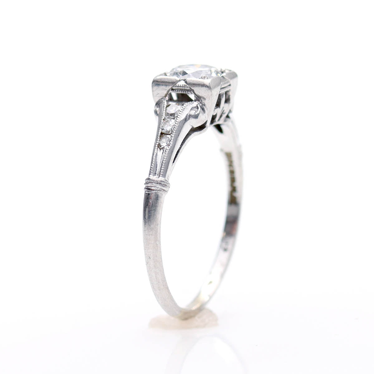 Elegant Art Déco Engagement Ring #VR240730-1