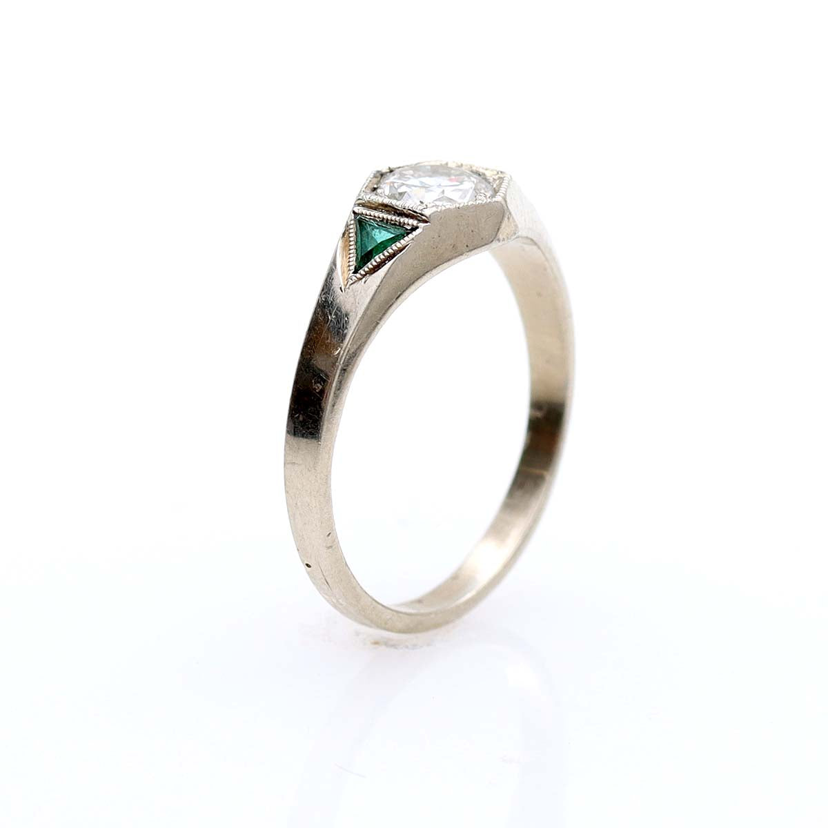 Late Art Déco Engagement Ring #VR240906-5