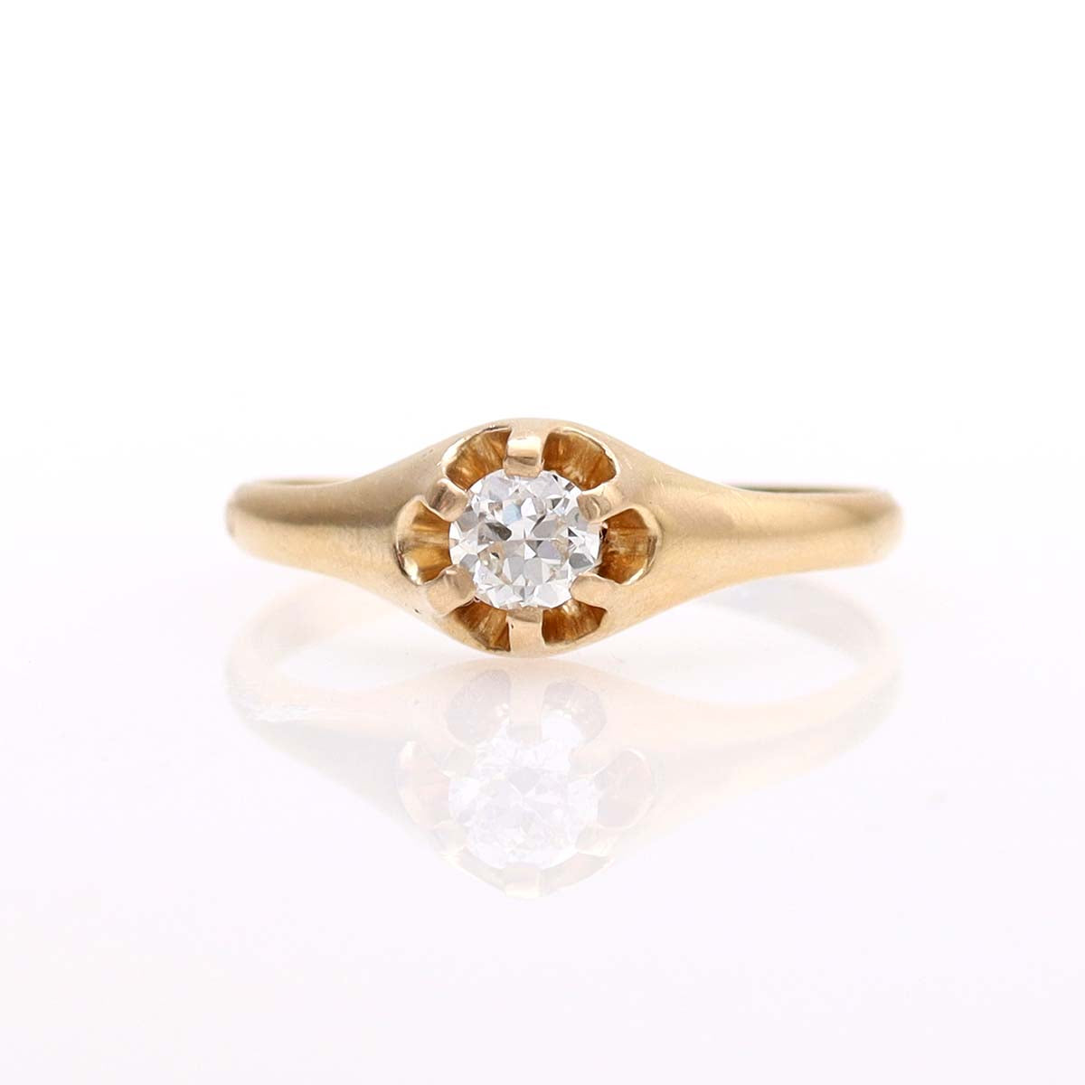 Victorian Solitaire Engagement Ring #VR240906-6