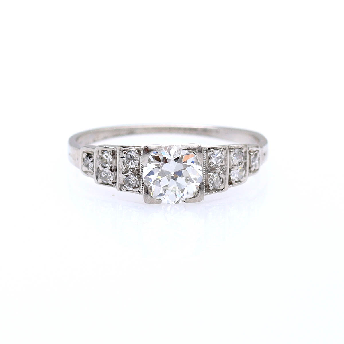 Art Déco Step Engagement Ring #VR241007-4