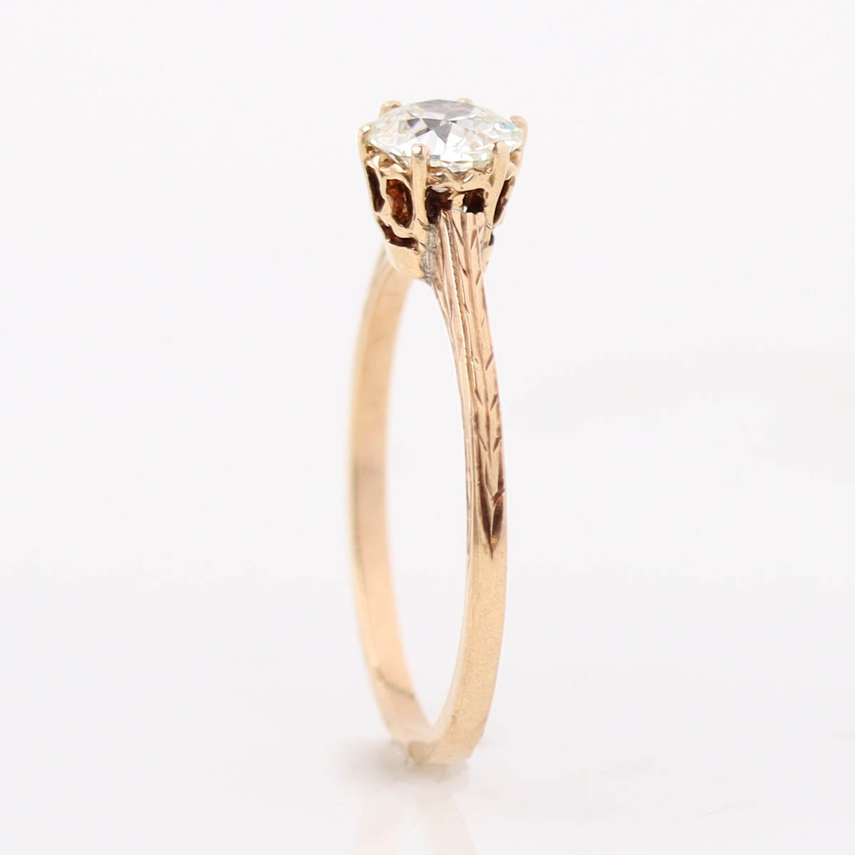 Edwardian Antique 14k Solitaire Engagement Ring #VR260427-2