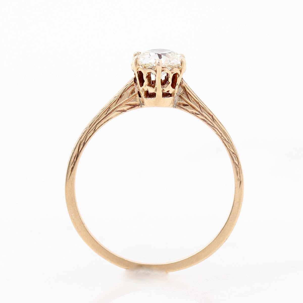 Edwardian Antique 14k Solitaire Engagement Ring #VR260427-2