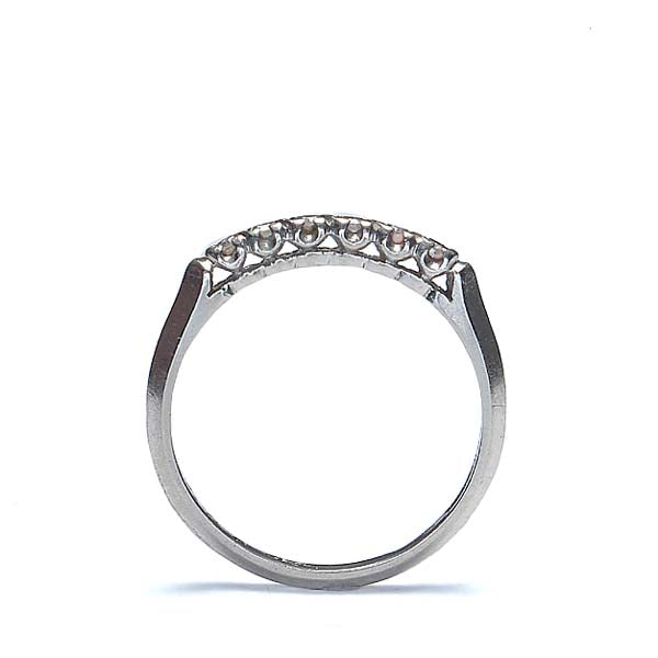 Platinum Art Déco Diamond Wedding Band #VR464-05