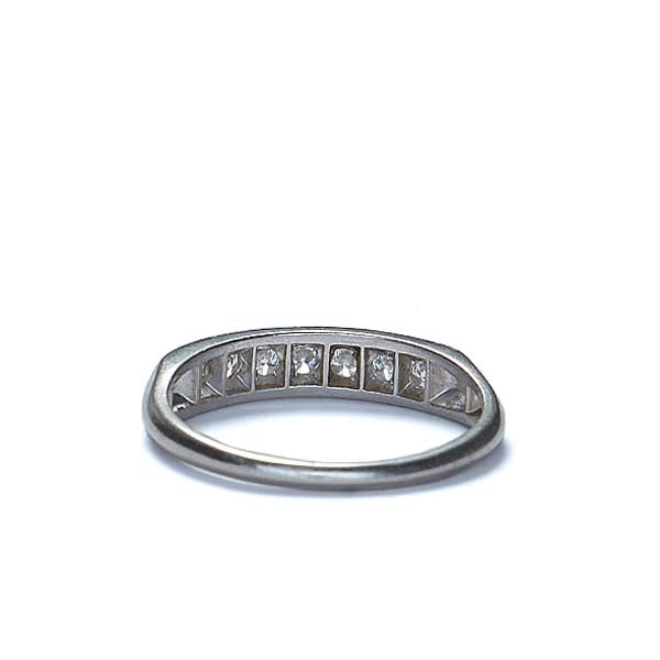 Art Déco Platinum & Diamond Wedding Band #VRI1663