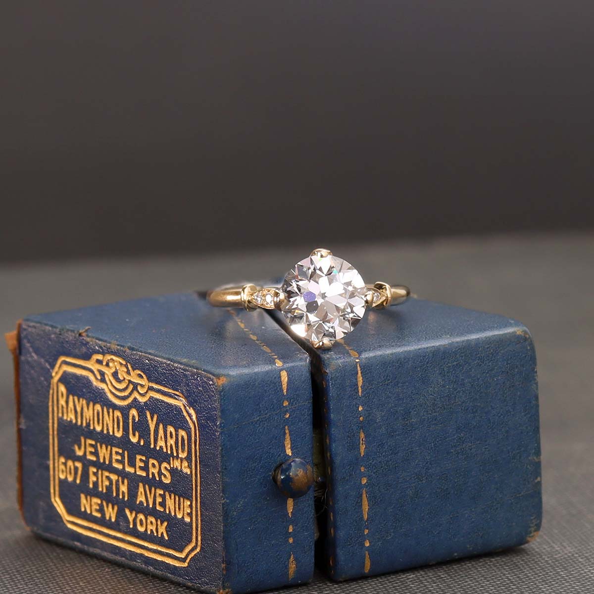 The Zoe Edwardian Inspired Old European Cut Engagement Ring #3606-6