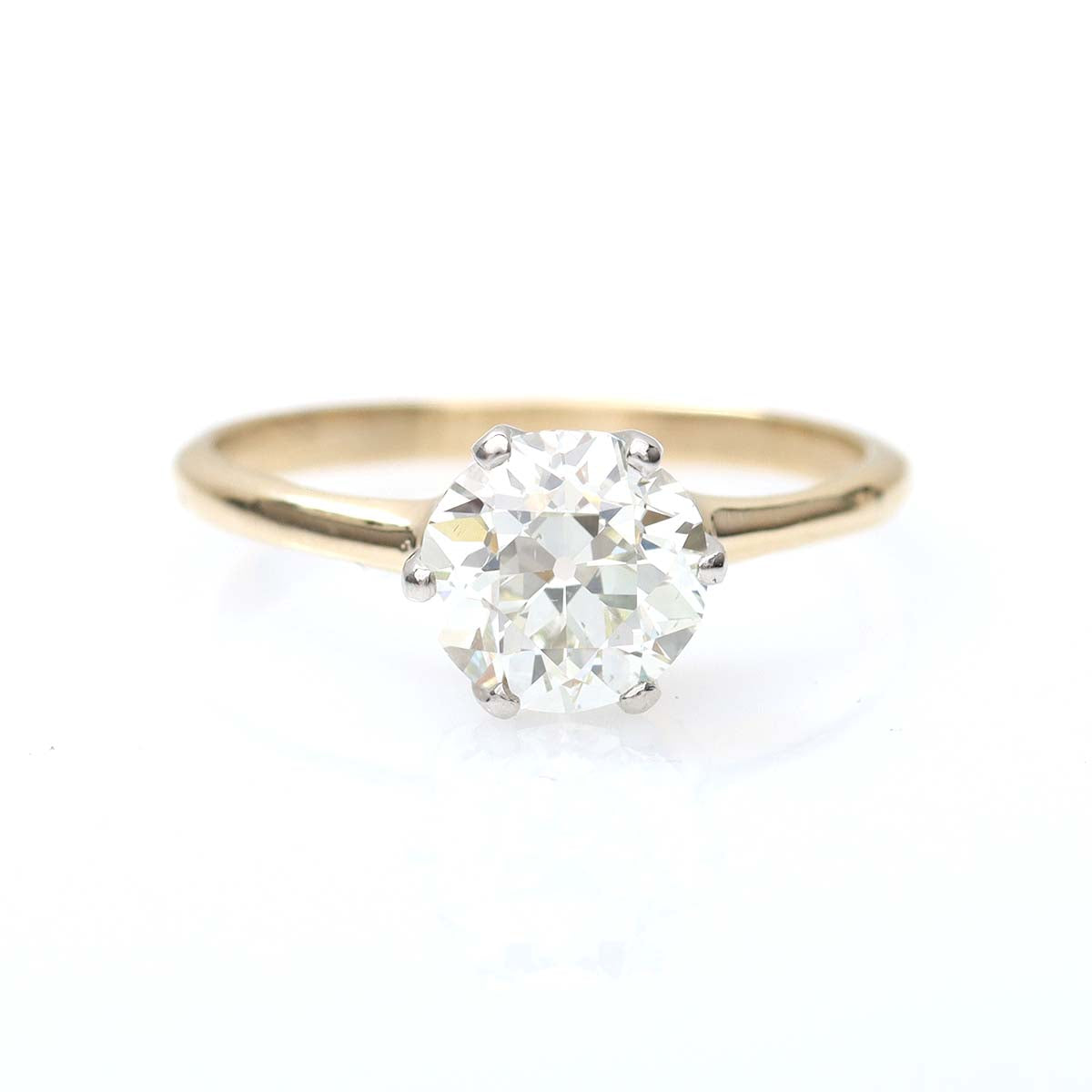 The Abigail Old European Cut Diamond Engagement Ring #3372-5
