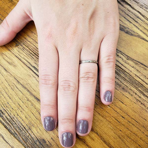 Art Déco 18k White Gold Wedding Band #VB180504-3 - Wedding Bands