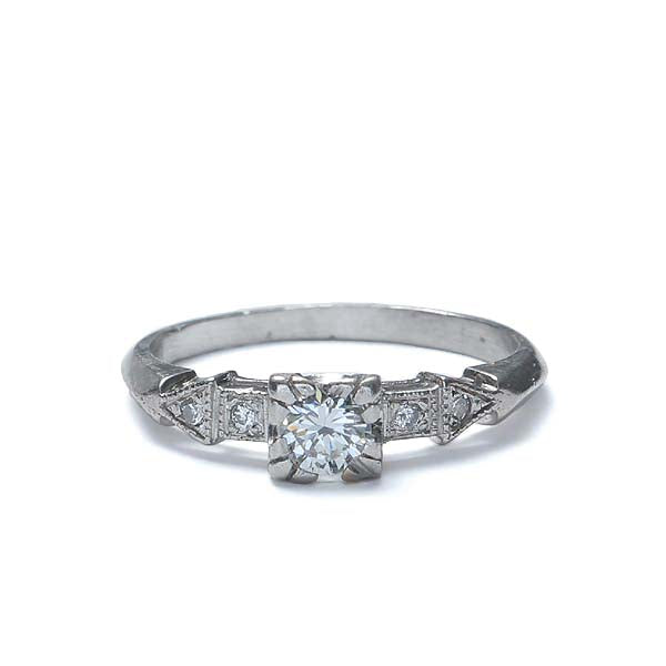 Art Deco Engagement Ring. #VR150723-02 - Leigh Jay & Co