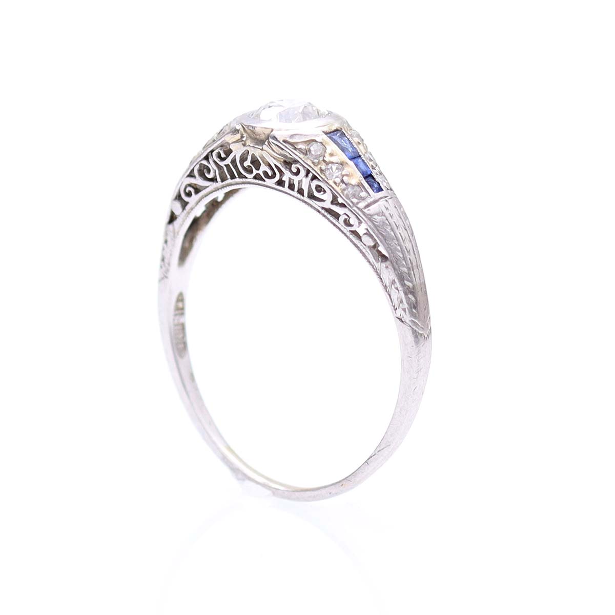 Art Déco Engagement Ring #VR240315-2 - Engagement Rings
