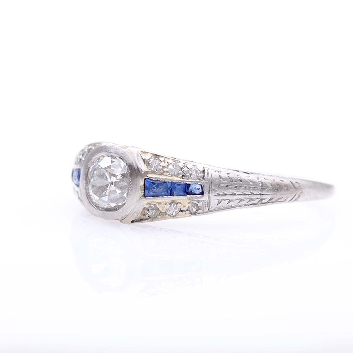 Art Déco Engagement Ring #VR240315-2 - Engagement Rings