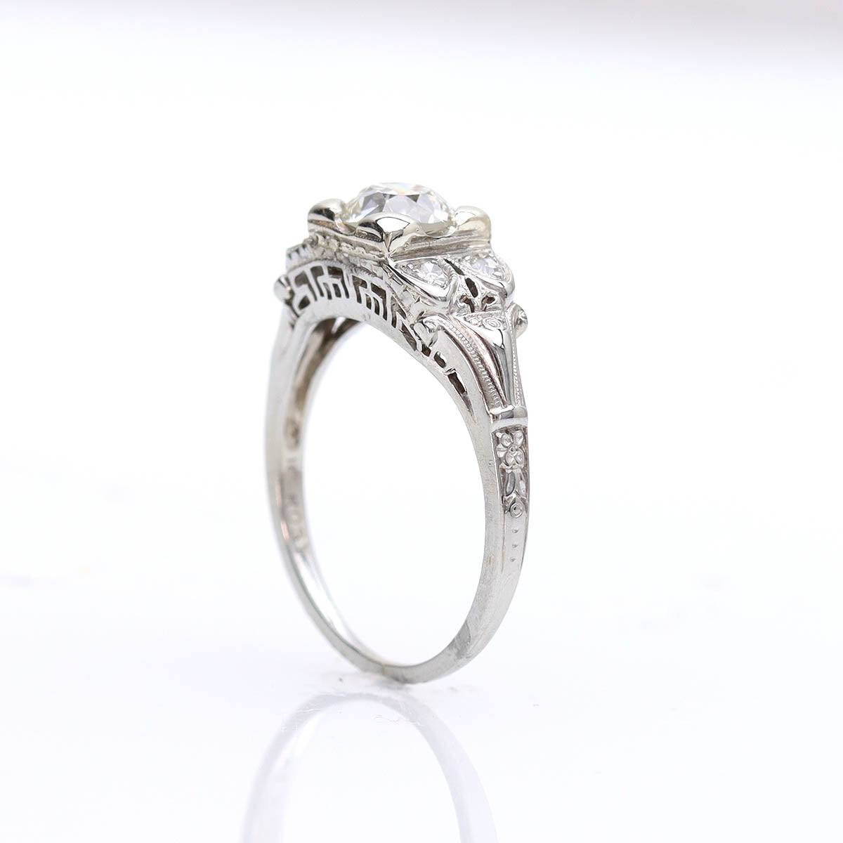 Art Déco Engagement Ring #VR241007-1 - Engagement Rings