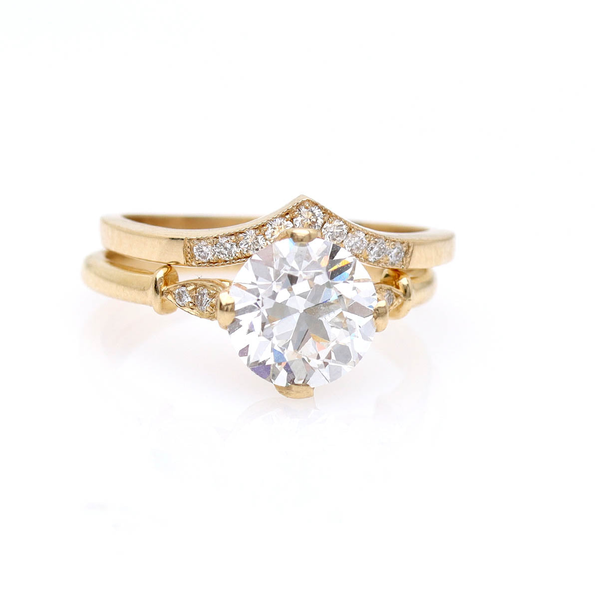 Contoured ’V’ wedding band. #L3354B - Wedding Bands