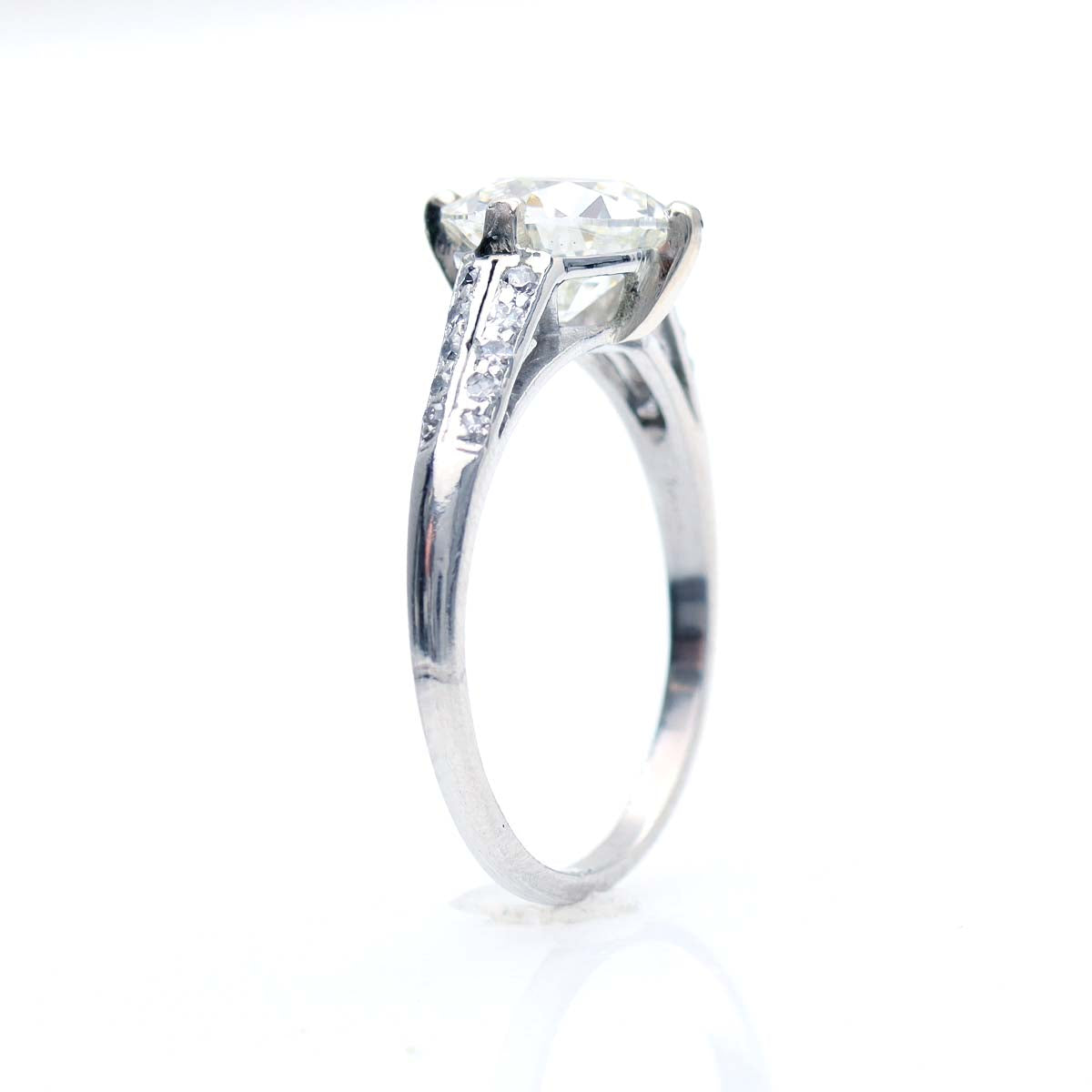 Art Déco Old European Cut Engagement Ring #VR240205 - Engagement Rings