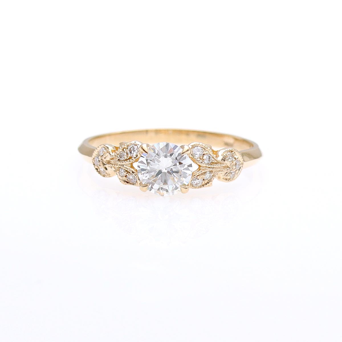 Art Déco Replica Diamond Engagement Ring #3154Y14-1 - Engagement Rings