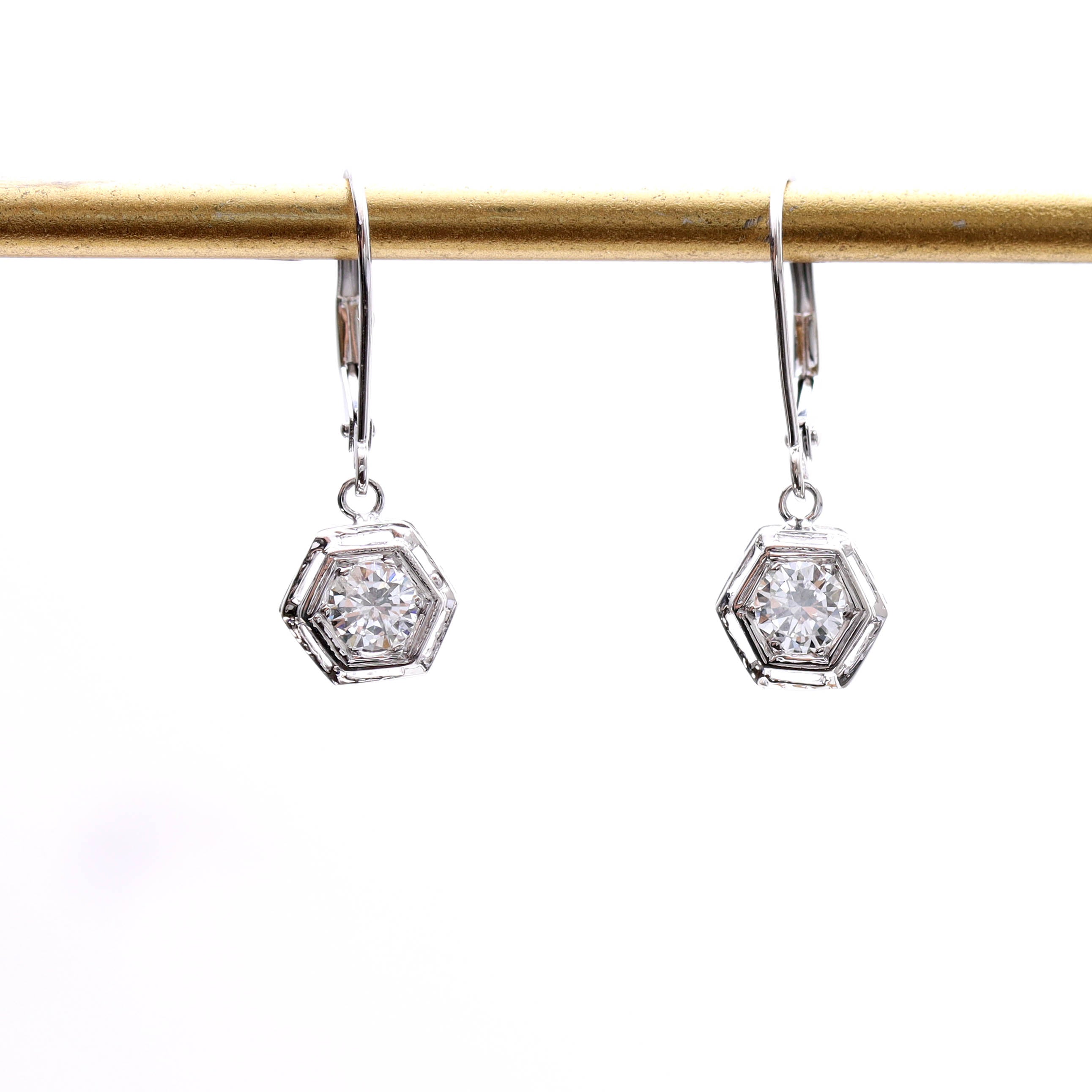Art Déco Reproduction Drop Earrings #ER5028-1 - Earrings
