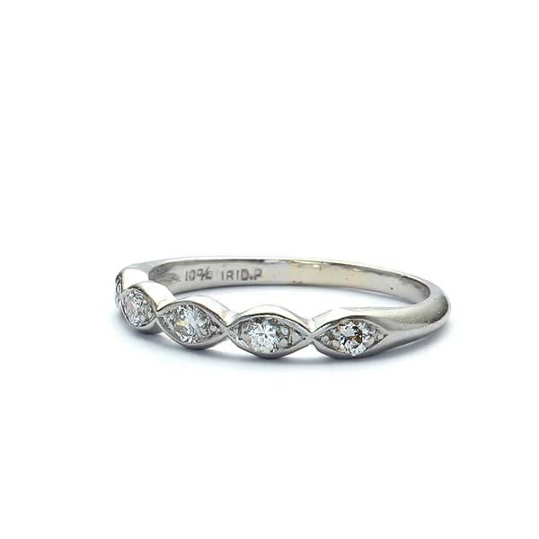 Art Déco Wedding Band #VB190221-5 - Wedding Bands
