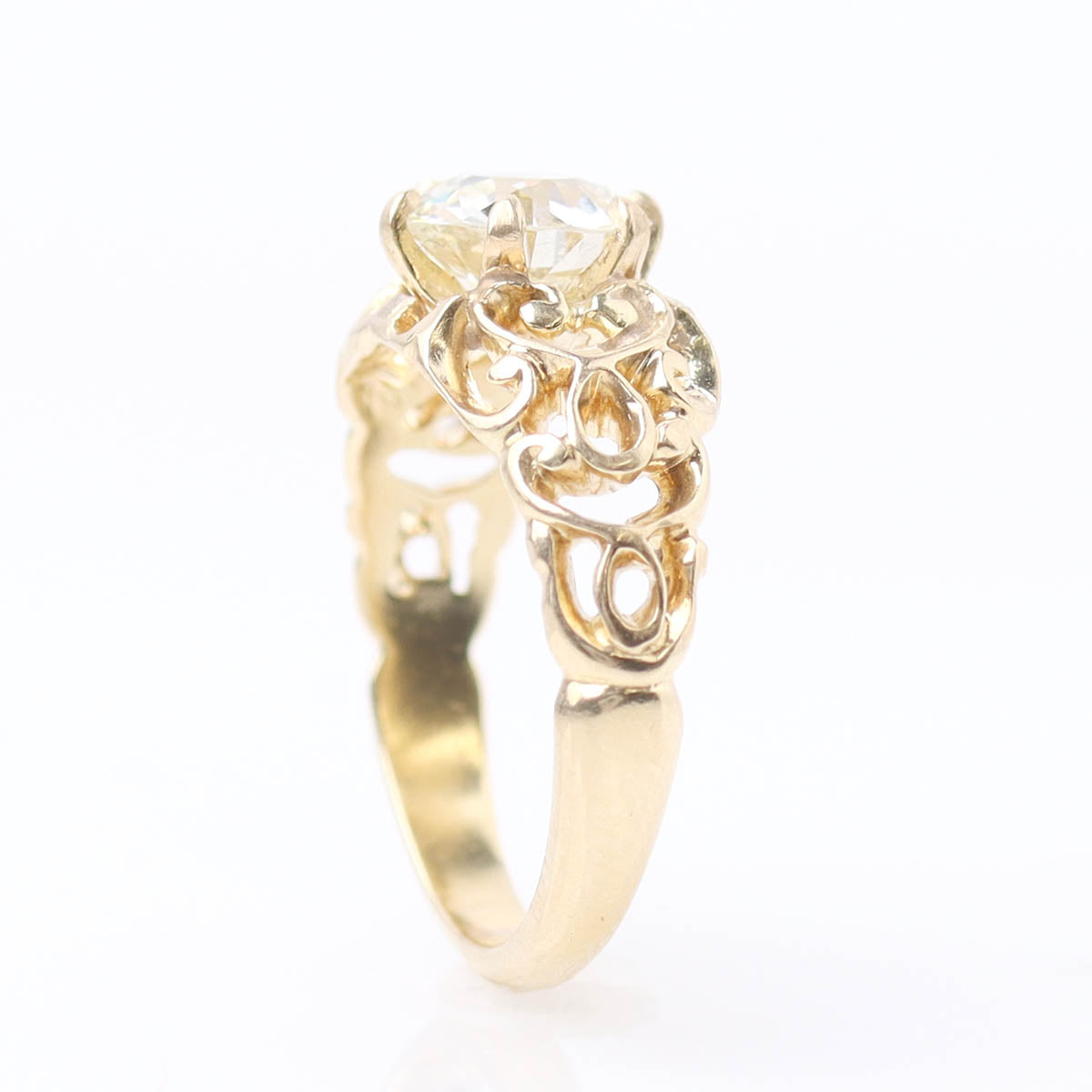 Art Nouveau Antique Engagement Ring #VR251126 - Engagement Rings