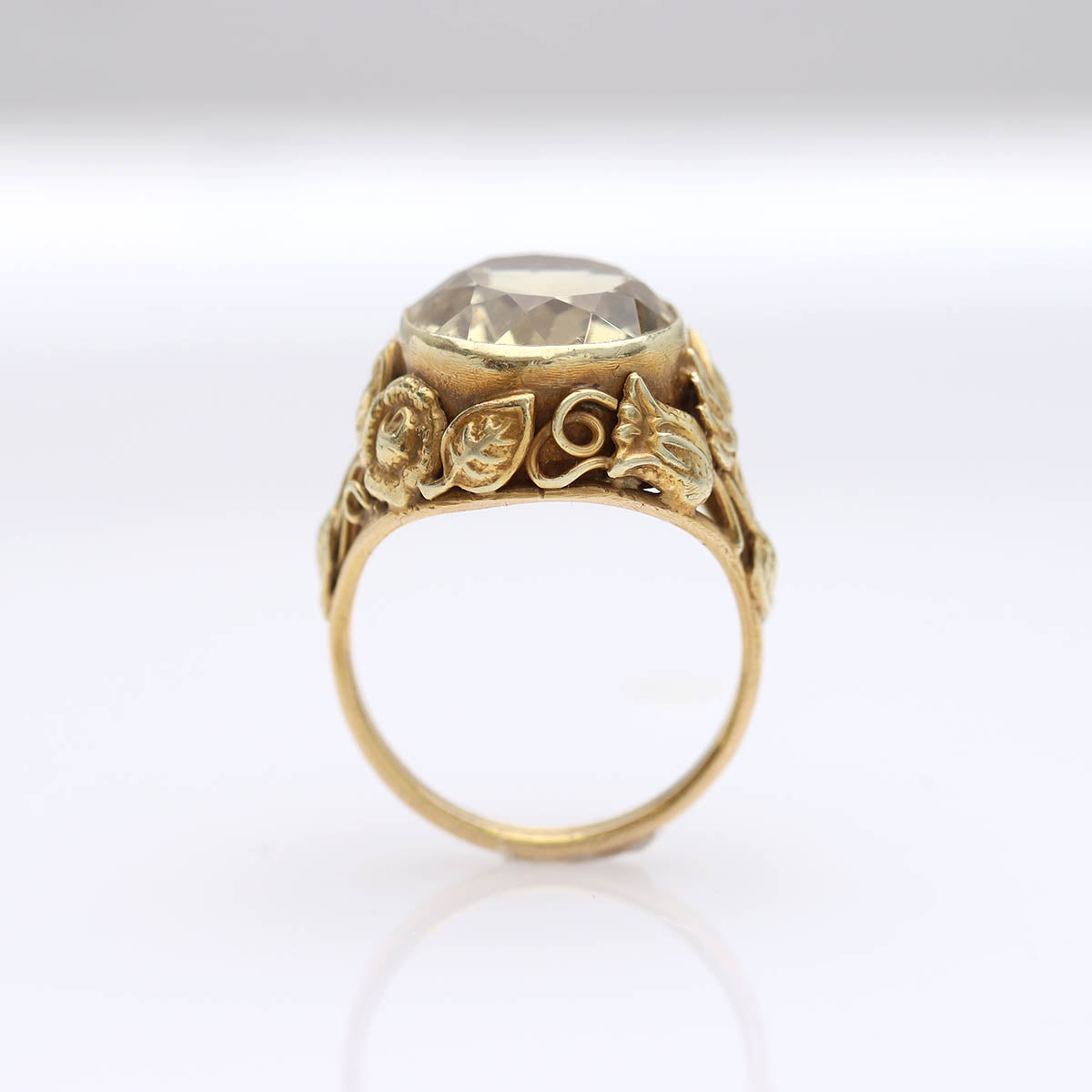 Arts and Crafts Citrine Ring crafted by Edward Oakes #VR241213-4 - Rings