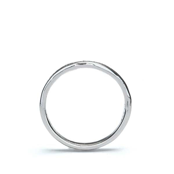 Channel Set Curved Wedding Band #L3267PT-1 - Wedding Bands