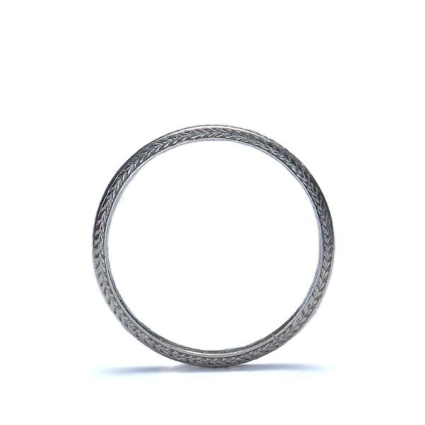Circa 1920s Platinum Wedding Band #VR537-10 - Wedding Bands