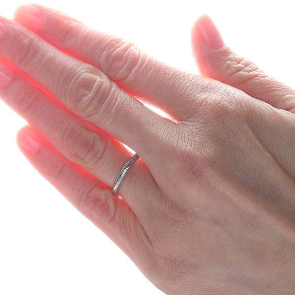 Circa 1920s Platinum Wedding Band #VR537-10 - Wedding Bands