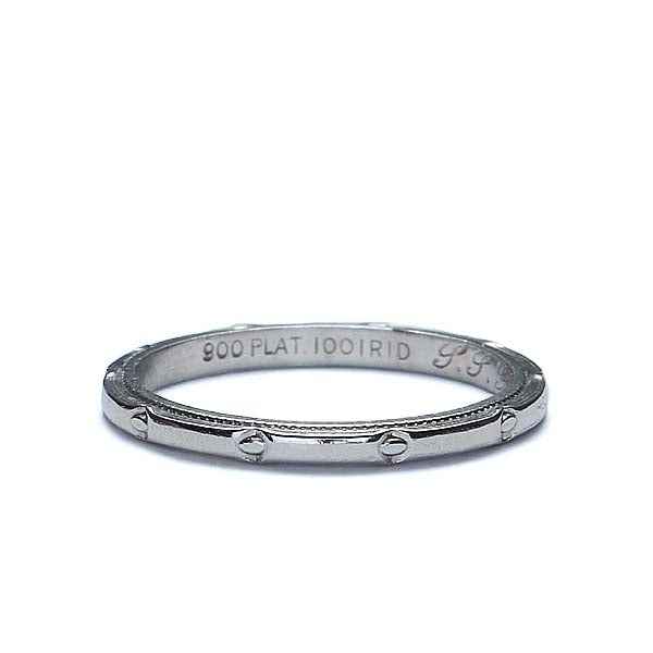 Circa 1930s Platinum Wedding Band #VR150826-06 - Wedding Bands