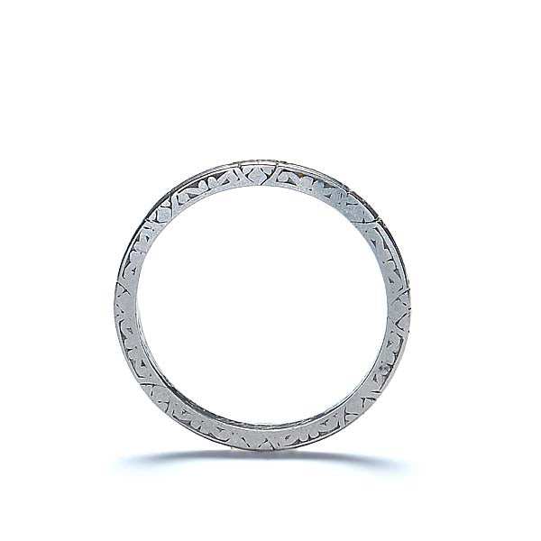 Circa 1933 Platinum Wedding Band #VR537-07 - Wedding Bands
