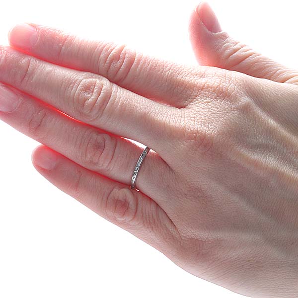Circa 1930s platinum wedding band. #VR565-04 - Wedding Bands