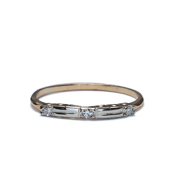 Circa 1940s Diamond Wedding band. #VR160606-09 - Wedding Bands