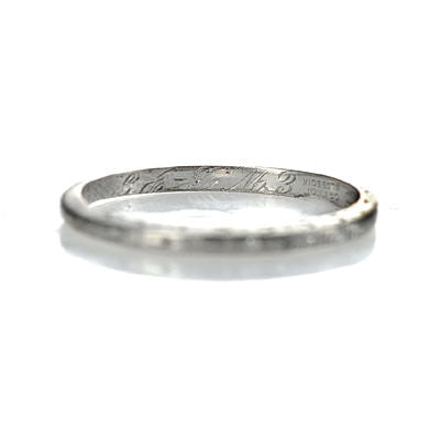 Circa 1943 Platinum and Diamond Wedding Band #VR0415-01 - Wedding Bands