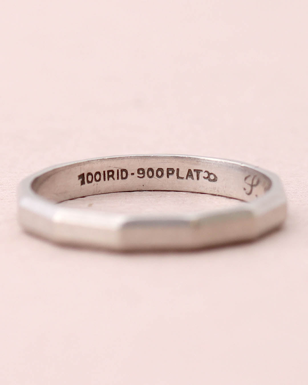 Circa 1949 Retro Platinum Wedding Band #VR0822-07 - Wedding Bands