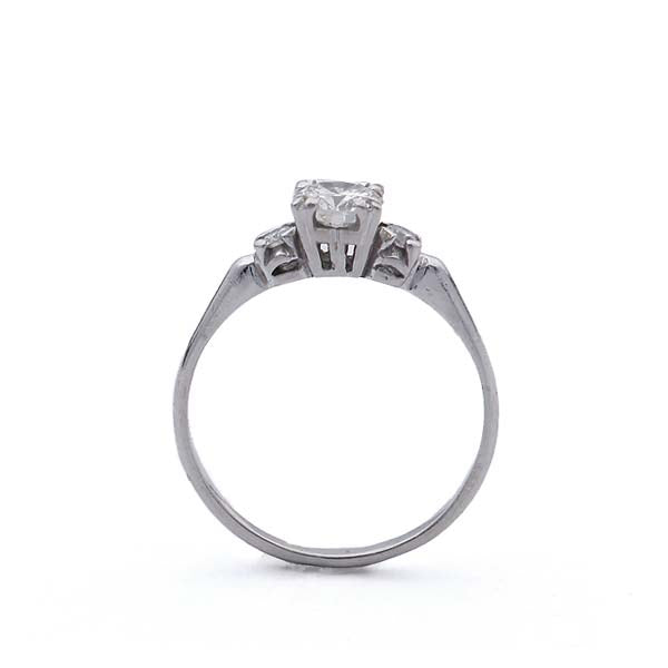 Midcentury Diamond Engagement Ring #VR160915-03 - Leigh Jay & Co