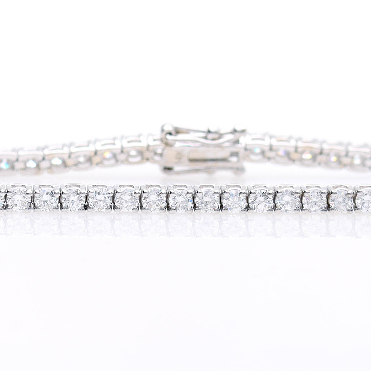 Classsic four prong tennis bracelet 4 1/4 carat total #TBCLT4.25 - Bracelets