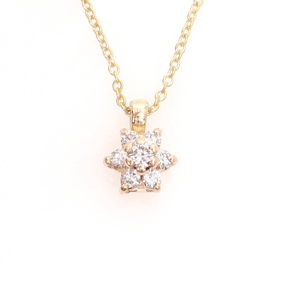 Vintage Diamond Flower Pendant #VP241031