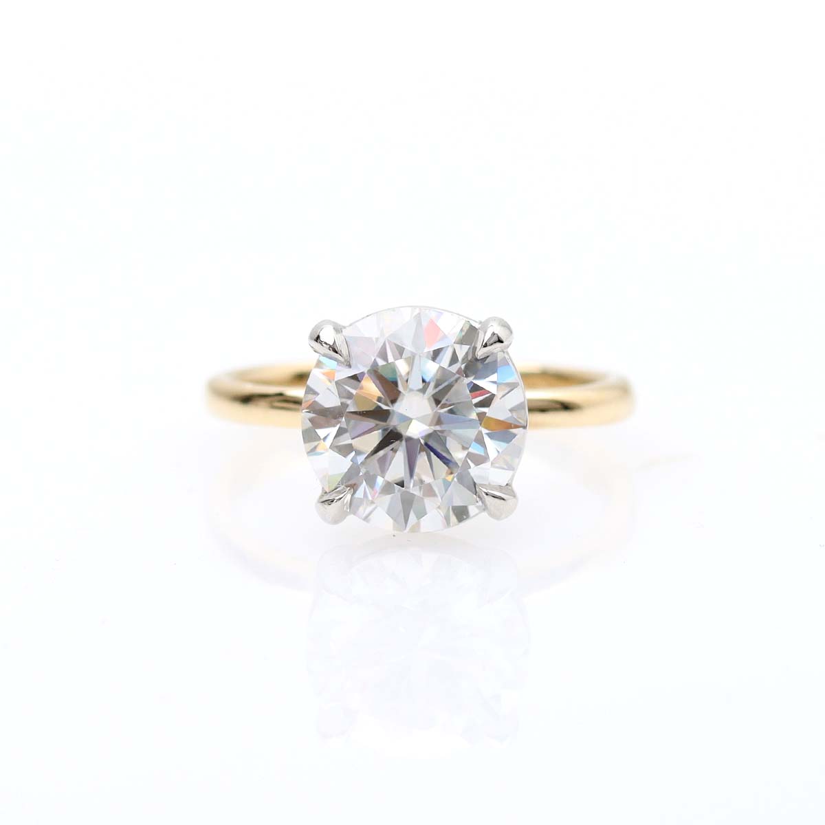 Contemporary Four Prong Solitaire #3651-1 - Engagement Rings