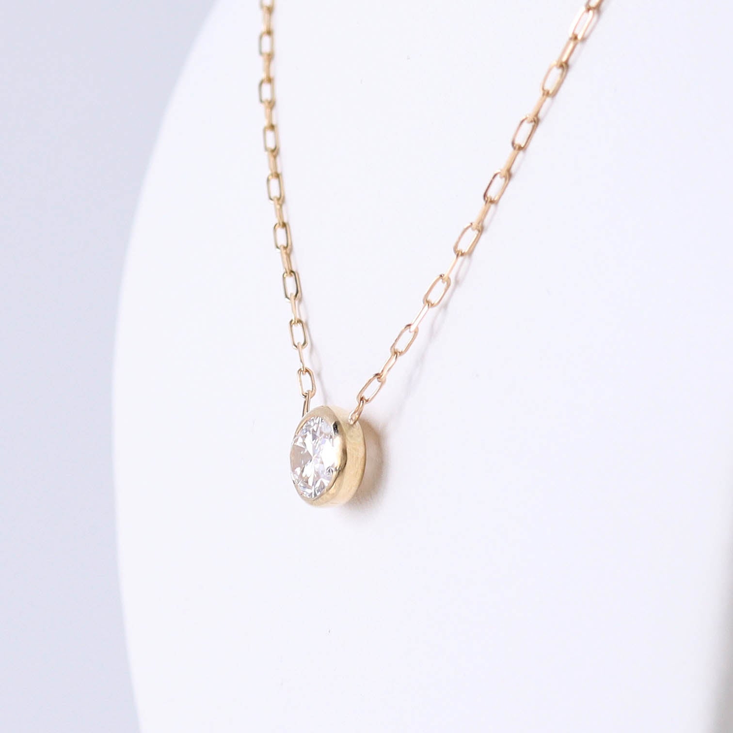 Contemporary Oval Diamond Necklace #VN200811-3 - Sold