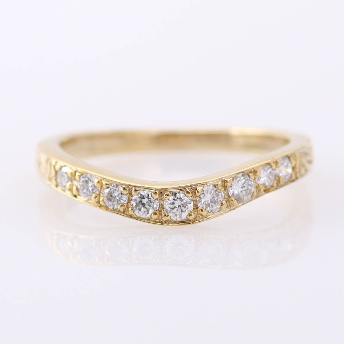 Curved Vintage Inspired Diamond Wedding Band #L3003PT 2 Wedding Bands