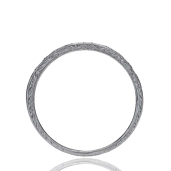 Diamond Replica Art Deco Wedding Band #L1000 - Wedding Bands