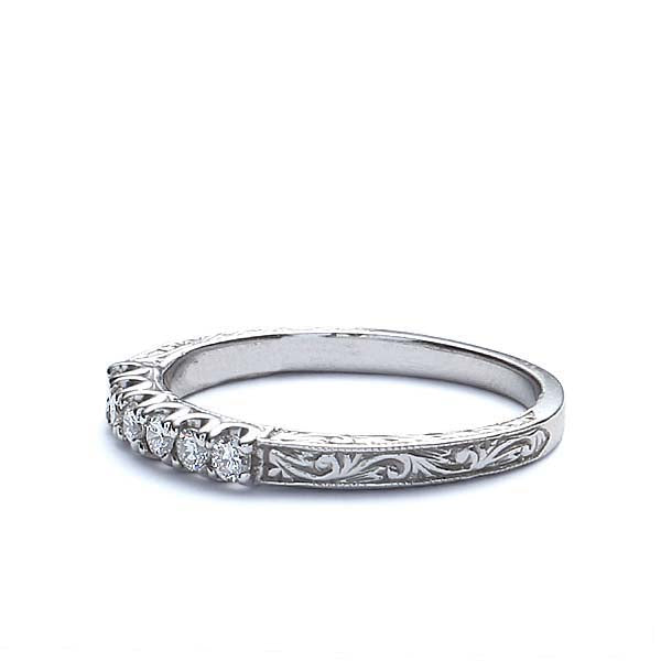 Diamond Wedding Band #L3120 14K - Leigh Jay & Co.