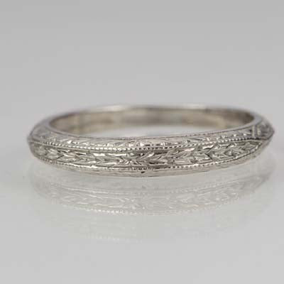 Replica Art Deco Wedding band #L2508WB 14K - Wedding Bands