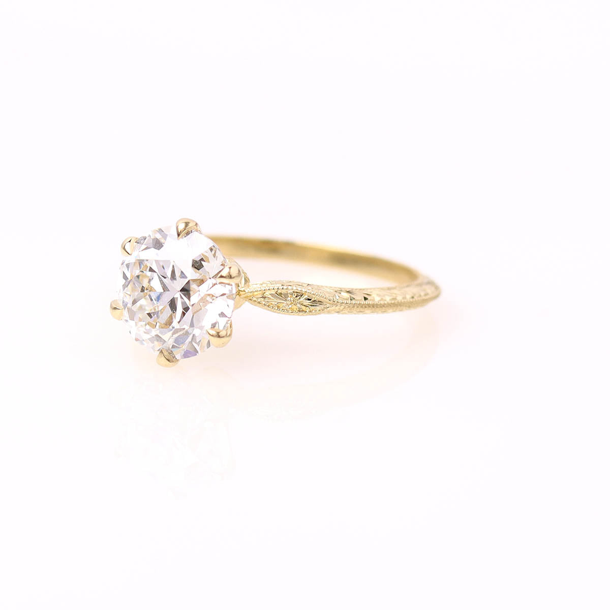 Edwardian Revival Engagement Ring #3604HE-11 - Engagement Rings