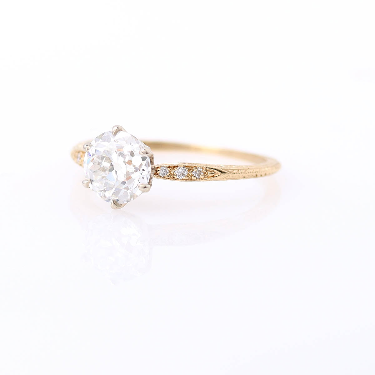 Edwardian Revival Engagement Ring #3604HE-9 - Engagement Rings