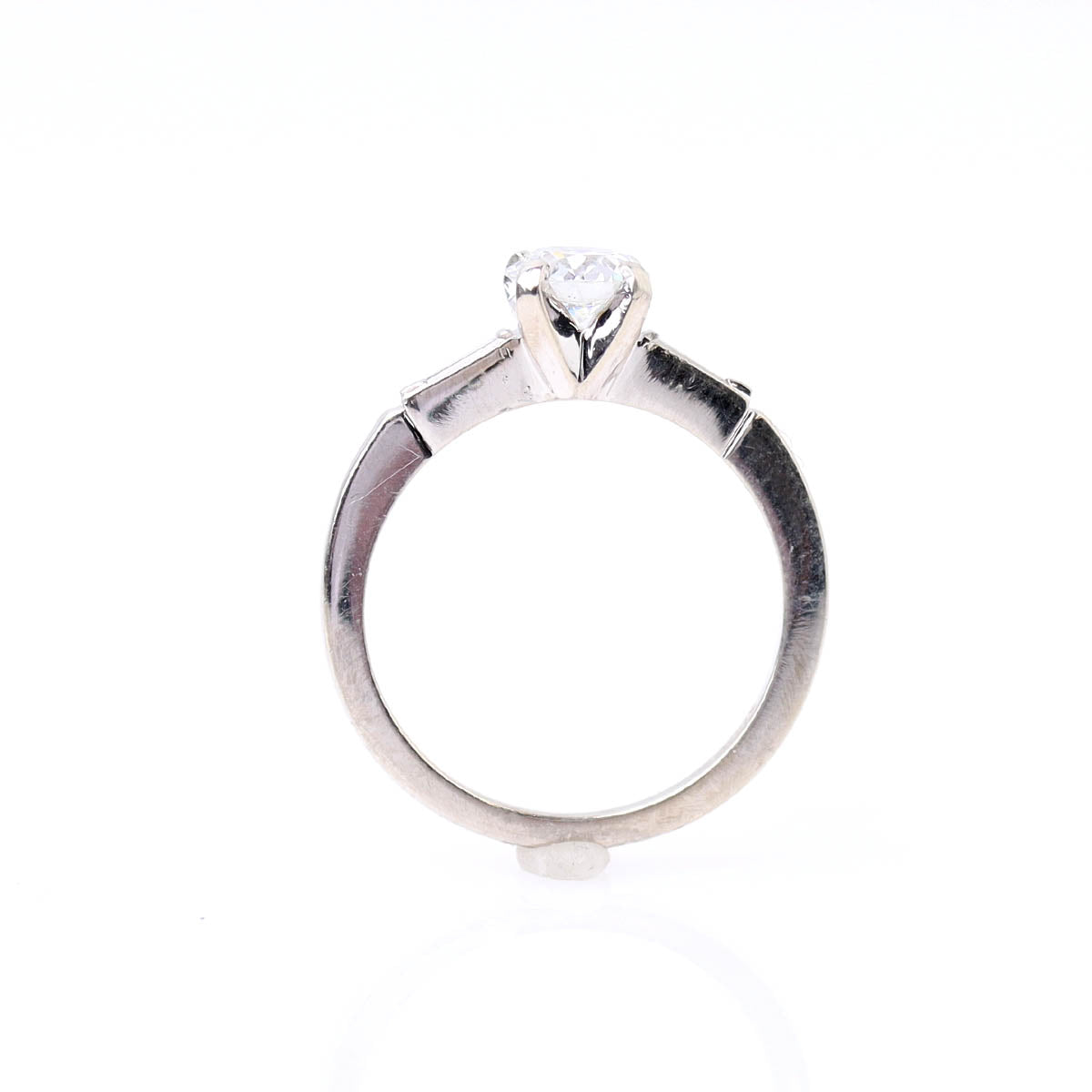 Elegant Tapered Baguette Vintage Engagement Ring #R140611-02 - Engagement Rings