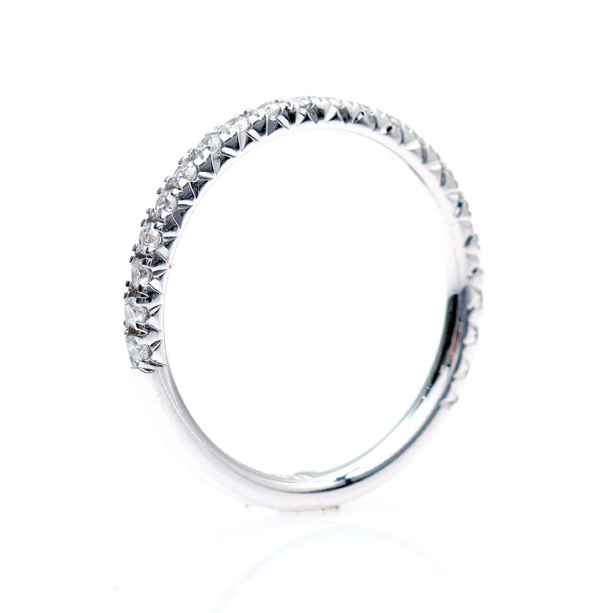 French Pave Diamond Wedding Band #LE4002 Wedding Bands