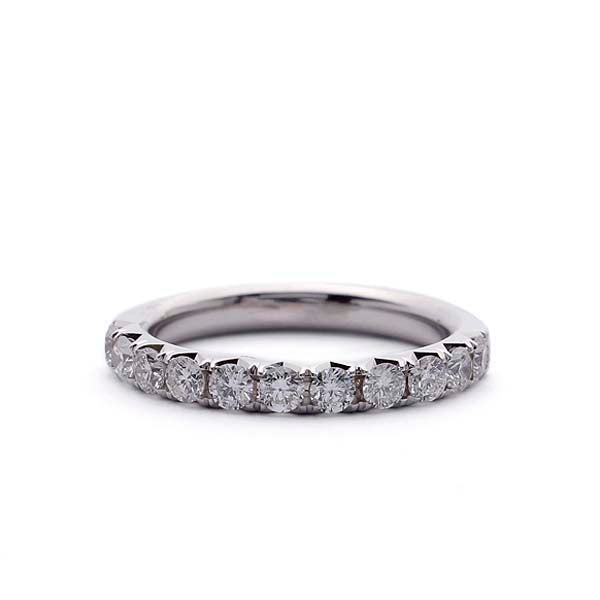 French Pave Diamond Wedding Band #LE4029 Default Title