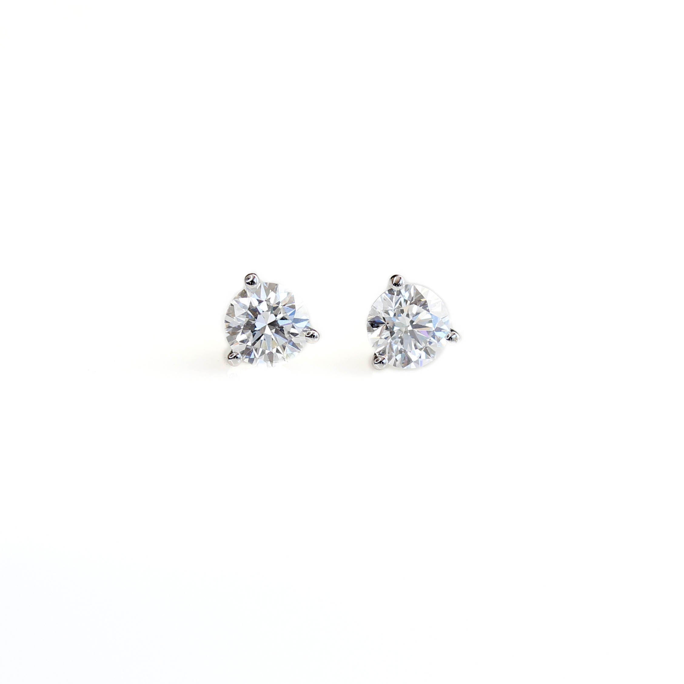 Lab-Grown Diamond Stud Earrings 1.74 carats total weight #STUDS-LG-1.74-1 - Earrings